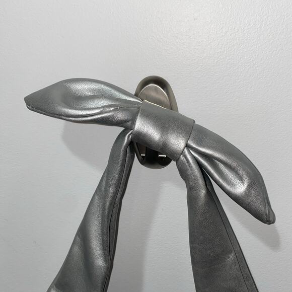 Nordstrom Y2K Silver Shoulder Bag, Bow detail - Picture 5 of 14